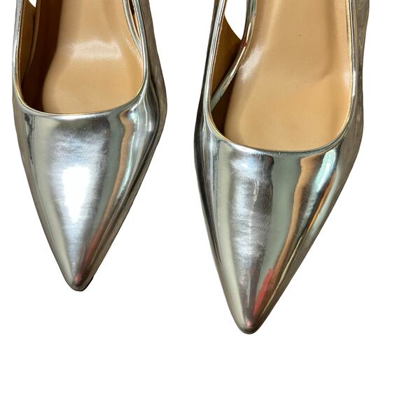 A NEW DAY Aubrey Slingback Heels Silver - Picture 3 of 5
